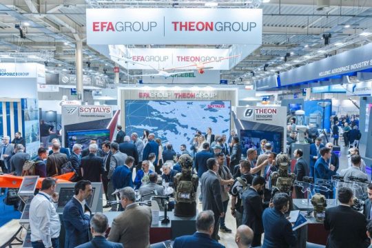 Στιγμιότυπο από το περιπτέρο του EFA GROUP στη DEFEA 2025